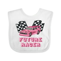 Inktastic Pink Future Racer Boys or Girls Baby Bib
