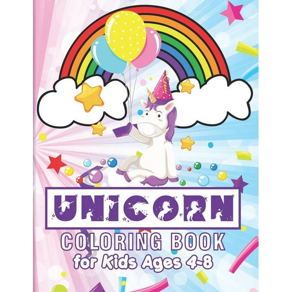 Volume Unicorn Coloring Book for Kids Ages 4-8: 42 Unique Unicorn coloring pages for kids Toddlers Boys & Girls, 8.5 x 11 Inche, Book 2, (Paperback)