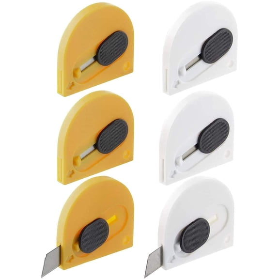 Rampro Mini Retractable Utility Snap-Off Pocket Knives - Pack of 24