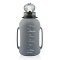 thumbnail image 4 of Collapse Water Bottles 2000ml / 67.6oz,Silicone Portable Foldable Water Bottle,Lightweight Refillable Water Bottles,Water Bottle Leak Proof,Large Capacity Water Bottle Sports.(Grey), 4 of 10