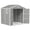 Light Grey, variant on Outsunny 4.5' x 6' Plastic Garden Storage Shed with Air Vents, Light Grey