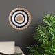 thumbnail image 1 of Decoración de pared de cesta tejida, cestas de pared tejidas colgantes, cestas de hierba marina, cestas de pared Boho, cestas de tejido circular rústico plano para sala de estar 30 cm estilo A Macarena Cestas de pastos marinos, 1 of 8