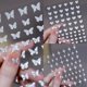 thumbnail image 1 of 3 uds, pegatinas for decoración de uñas con purpurina plateada, diseño de mariposa y estrella de amor, pegatinas decorativas autoadhesivas, paquete mixto, 1 of 5