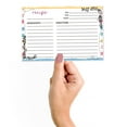 thumbnail image 3 of Inkdotpot Recipe Card 6x4 inch Single-Sided Recipe Design Cards White Floral Recipe Cards Wedding-Bridal Shower-Baby Shower- Pack of 50, 3 of 6