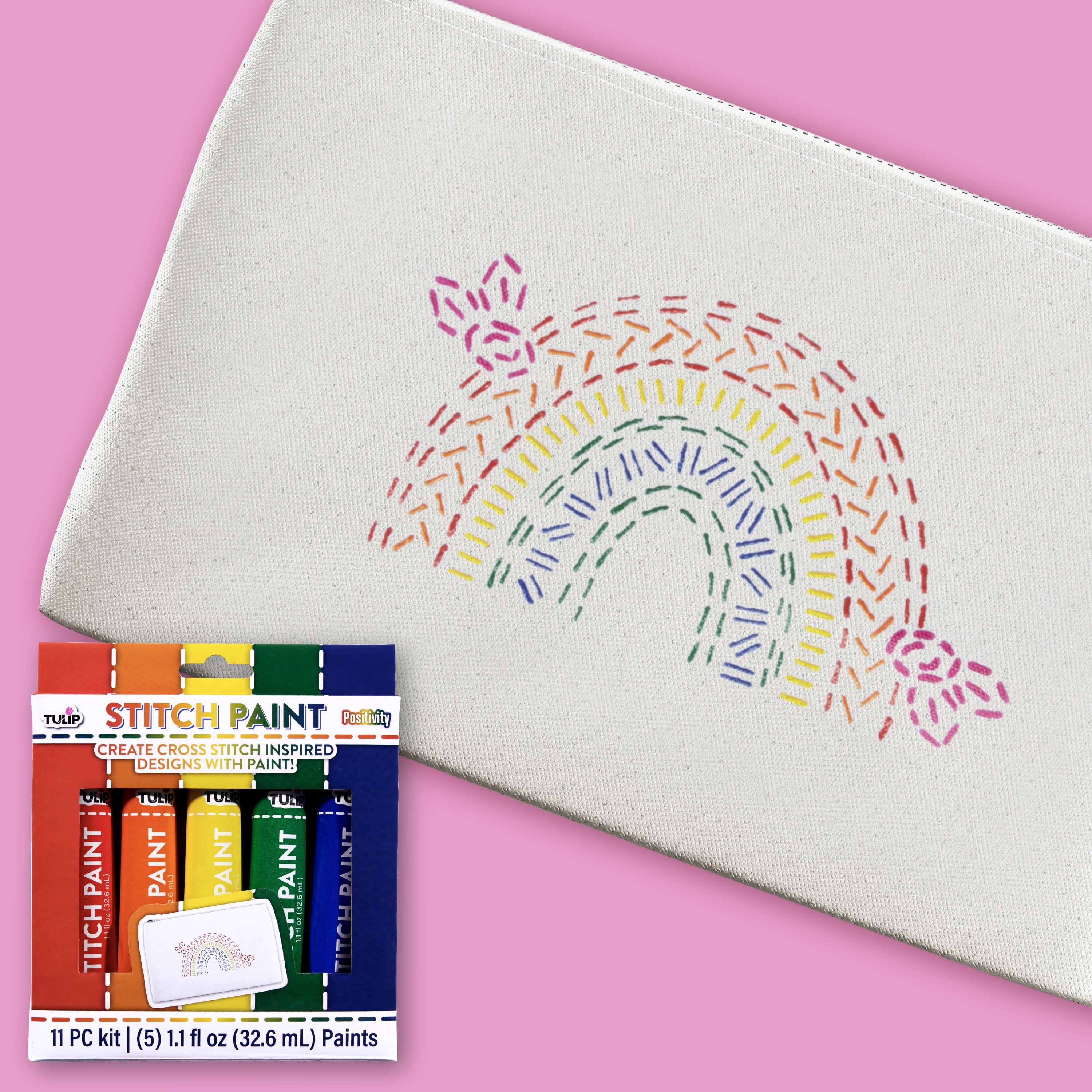 Tulip Stitch Paint 5 Pack, Positivity Bold Colors