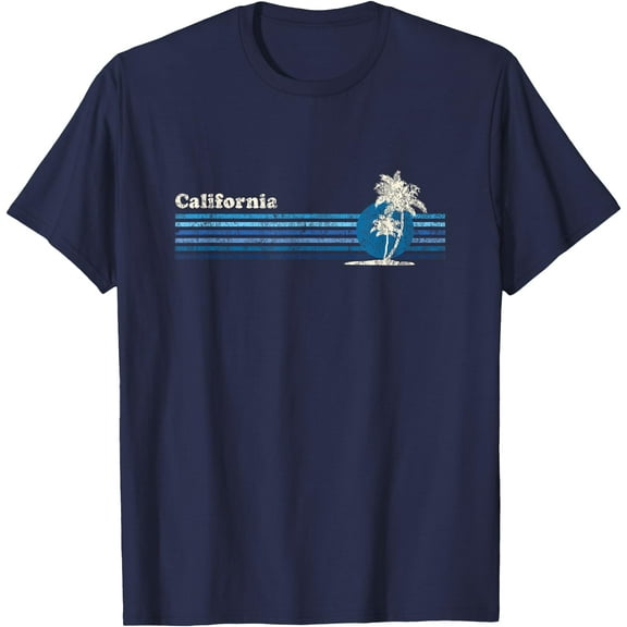 California Vintage 80s Palm Trees Sunset Unisex T-Shirt for Men Women Kids Toddler