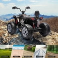thumbnail image 7 of 24V 2 Seater Kids ATV, 4-Wheeler Electric ATV, Off-Road Dirt Quad Car with Powerful Motors, 14.4" Wheels, High Low Speed, Music, LED Lights, Best Gift for Boys and Girls, 7 of 7