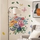 thumbnail image 2 of Adhesivos de pared, acuarela, flor y mariposa, PVC, 85 x 85 cm, 2 of 3