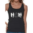 thumbnail image 1 of Women's Volleyball MOM Sport Mom Graphic Tank Tops White Mother's Day Gift, 1 of 4