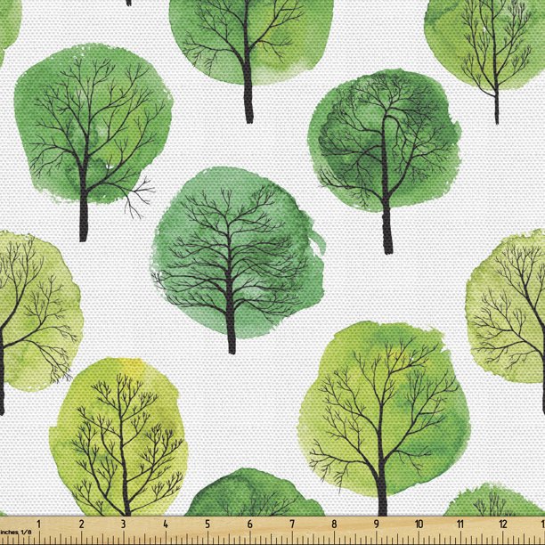 Watercolor Fabric By The Yard Upholstery Decorative For Diy And Home Accents Waterproof Indoor Outdoor Use Easy Care Machine Washable Ambesonne Com Yard Upholstery Decorative Fabric, How To Make Fabric Waterproof For Outdoor Use