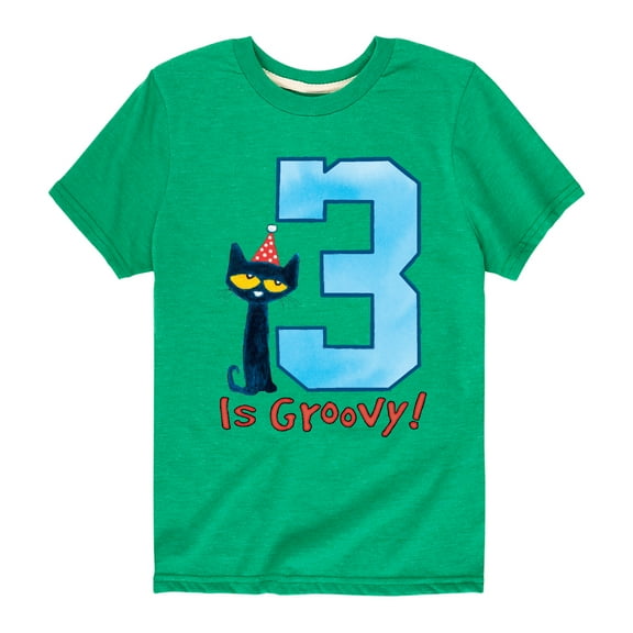 Pete the Cat -  Happy 3rd Birthday - Toddler And Youth Short Sleeve Graphic T-Shirt