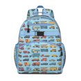 thumbnail image 1 of Excavator Construction Vehicle School Backpack Adjustable Shoulder Straps Chest Strap Spacious Durable Bookbag, 1 of 6