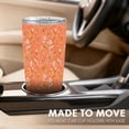 thumbnail image 5 of 20oz Retro Orange Butterfly Floral Pattern Stainless Steel Tumbler， Tumbler with Lid Double Wall Vacuum Insulated Travel Mug， Coffee Cups With Lids， Perfect Gifts For Birthday Holiday, 5 of 7