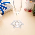 thumbnail image 2 of Snowflake Gold Placemats, 4 Pack Gold Table Mat Set Waterproof Oilproof Table Placemats Decorative Placemats for Home Table Wedding Party (Silvery, 10cm), 2 of 3