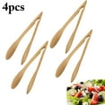 thumbnail image 2 of Pinces à Salade Multifonctionnelles en Bambou Pinces de Service Pinces de Cuisine, 2 of 10