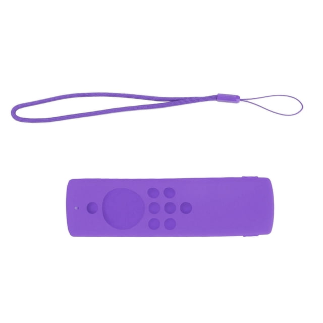Couvercle de Télécommande, Facile à Installer Antichoc Lavable Boîtier de Protection de Télécommande avec Cordon pour la Famille Violet