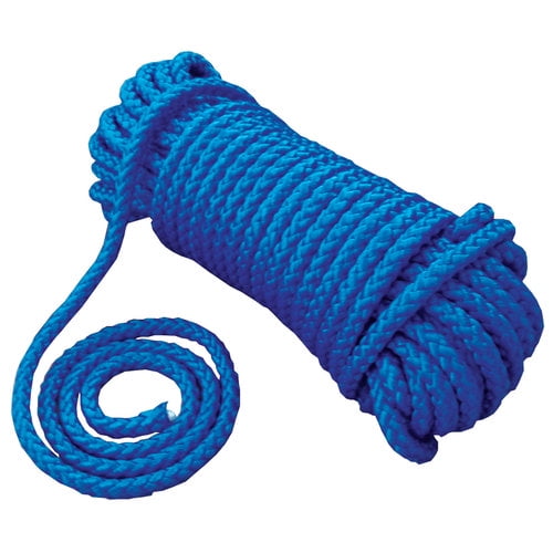 Blue Hollow Braided 1//4/" in x 40/' ft Boat Marine Utility Line Tie-Down Rope 1