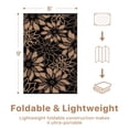 thumbnail image 2 of KUETH 6'x9' Outdoor Rug Waterproof Plastic Reversible Floral Patio Camping Outside Carpet,Black Brown, 2 of 7