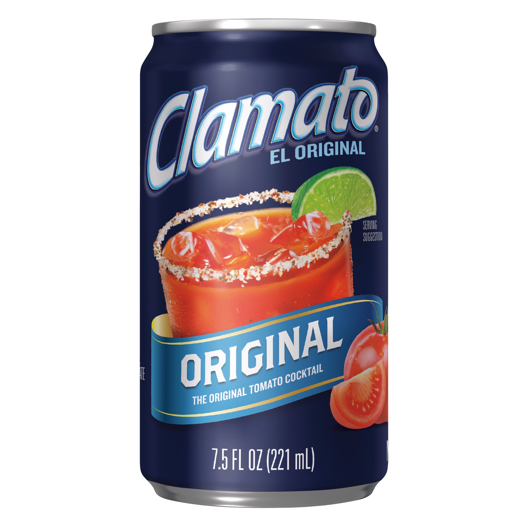 Clamato Original Tomato Cocktail, 7.5 fl oz cans, 6 pack