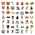thumbnail image 3 of 50 piezas de pegatinas de graffiti de dibujos animados de Halloween (tipo B de Halloween holográfico), 3 of 5
