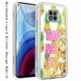 thumbnail image 2 of Kaleidio Case For Motorola Moto G Power (2021 Version Only) [Quicksand Image] Hybrid Impact [Liquid Glitter] Protector Skin Cover [Good Vibes Only], 2 of 4