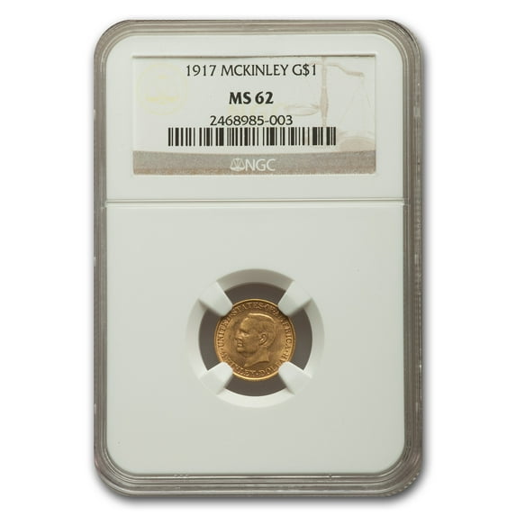 1917 Gold $1.00 Mckinley Memorial MS-62 NGC
