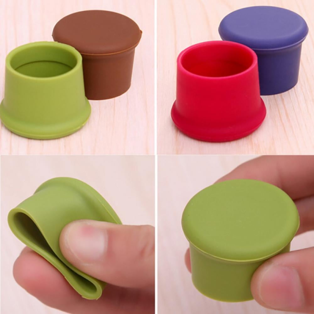 Wine Stoppers - Silicone Wine Bottle Caps - Reusable and Unbreakable Sealer  Covers - Beverage Corks to Keep Wine Fresh for Days with Air-Tight Seal 