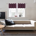 thumbnail image 2 of Unique Bargains 2pcs Blockout Small Window Curtain Panel Kitchen Curtain Grommet Tiers Valance, 2 of 10