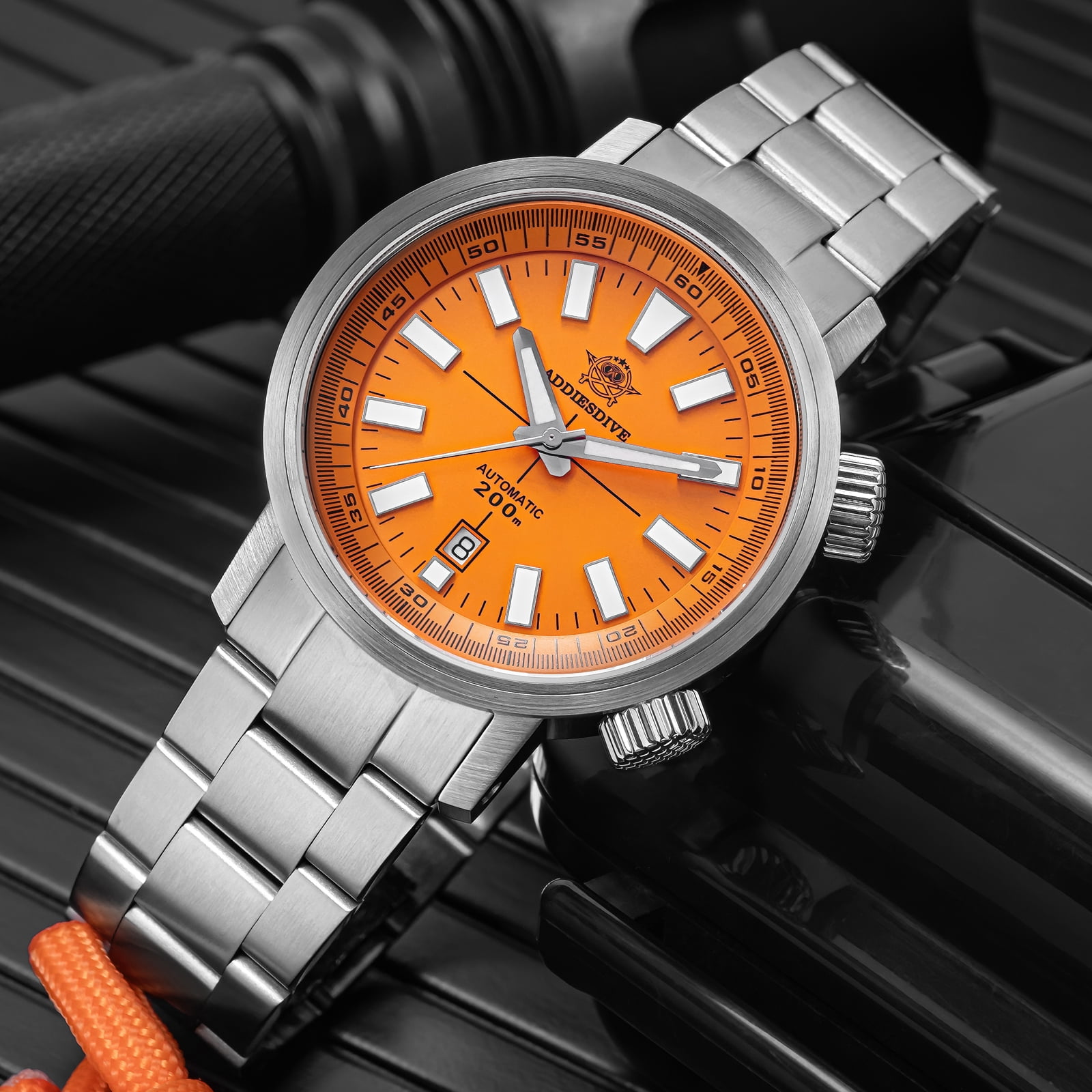 ADDIESDIVE Men's Automatic Watch Dive 200M Waterproof, Japanese Movement, Sapphire Crystal Stainless Steel Blue Luminous Mechanical Watches for Men