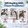 Split 2 Machine Dual Outlet Washing Machine Plastic Faucet, Quick Connect Splitter with ...