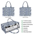 thumbnail image 2 of Large Capacity Tote Bag,Paw Print Dog Bone Handbag Fashion Luxury Tote Bag,15.7"x13"x 5.1" Inches,Laptop Compatible, 2 of 6
