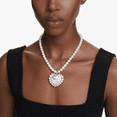thumbnail image 2 of COLLAR SWAROVSKI ARIANA GRANDE CRISTALES CRYSTAL PEARL PERLAS TALLA DE CORAZON GRANDE, 2 of 6