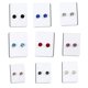 thumbnail image 4 of Pendientes falsos Qarigey con clip magnético para hombre y mujer 5 pares blanco transparente, 4 of 6