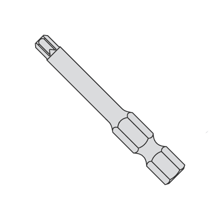 

T-25 X 1 15/16 X 1/4 Torx(R) Power Bits / Driver Size: T-25 / Length 1 5/16 / Shank: 1/4 (Quantity: 20 pcs)
