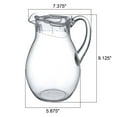 thumbnail image 2 of Amazing Abby - Bubbly - Plastic Pitcher (64 oz, 2 Quart), Clear Water Pitcher with Lid, Fridge Jug, BPA-Free, Shatter-Proof, Great for Iced Tea, Sangria, Lemonade, Juice, Milk, and More, 2 of 6