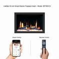 thumbnail image 4 of Litedeer Homes LiteStar 30" Smart Electric Fireplace Insert with App Driftwood Log & River Rock - 30inch, 4 of 5