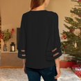 thumbnail image 5 of Merry Christmas Shirts for Women Half Sleeve V Neck Casual Xmas Graphic T Shirts Holiday Tops, 5 of 7
