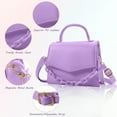 thumbnail image 2 of LZLINGMEI Small Crossbody Bags for Women Girls Trendy Top Handle Satchel Purses with Detachable Acrylic Chain, 2 of 14