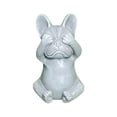 thumbnail image 2 of Estatua de bulldog francés sentado, estatua de perro, moderna, decorativa, de resina, coleccionable. No ver bulldog, 2 of 9