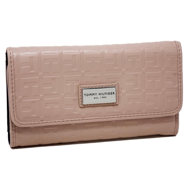 Bolso de mano tipo cartera Tommy Hilfiger de piel sintética rosa rubor