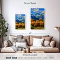 thumbnail image 3 of Elephant Stock Grand Teton Autumn Colors Wall Art - Vertical Multi Panel Canvas - Living Room Wall Decor - Nature Multi Panel - Blue And Orange Decor - 14" x 23", 3 of 4