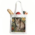thumbnail image 2 of COMIO Cute Cat Canvas Tote Bag,Tabby Shoulder Bag for Women Girls,Reusable Canvas Tote Bag for School Grocery Shopping, 2 of 5