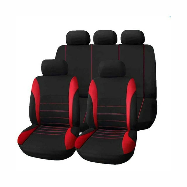 Amdohai 9 Pcs Housse de Siège de Voiture Universelle Décoration Intérieure Auto Protection pour Quatre Saisons
