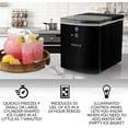 thumbnail image 3 of Igloo ICEB33BK Large-Capacity Automatic Portable Electric Countertop Ice Maker Machine, 33 Pounds in 24 Hours, 9 Ice Cubes Ready in 7 minutes, With Ice Scoop and Basket, Black, 3 of 9