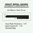 thumbnail image 6 of Achtek AIR RETURN 6"x30" Duct Opening (Overall Size 8"x32") | Heavy Cast Aluminum Air Grille HVAC Duct || Powder Coated, 6 of 12
