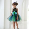 thumbnail image 4 of XFHLMJFF Girls Summer Outfits Cute Casual Kids Fashion Tutu Mesh Carnival Dress With Headwear Two Pieces Set Lightweight Suit, 4 of 7