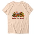 thumbnail image 1 of Blusas de Manga Corta para las Mujeres Divertido Impreso Cuello Redondo Tee, Vintage Humor Gráfico Blusas de Primavera para las Mujeres, 1 of 3