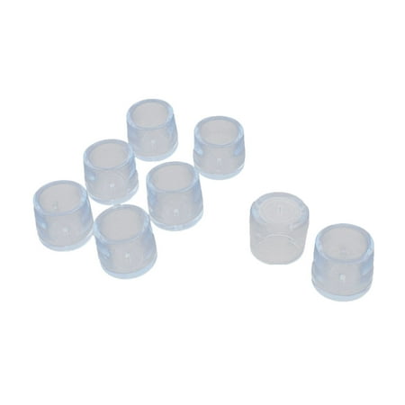 Unique Bedroom Chairs Unique Bargains 8 Pcs Antislip Rubber Round 25 mm Chair Foot Cover Table Furniture Leg Protector Clear Blue ()
