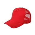 thumbnail image 4 of Baseball Cap Breathable Mesh Golf Hat Quick Dry Adjustable Red Baseball Hats for Men and Women Sport Running Workout, 4 of 4