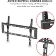 thumbnail image 3 of 32-70 Inch TV Wall Mount Bracket, Tilting 0-10° Low Profile TV Mount with Spirit Level, Max VESA 600x400mm, Holds up to 110 lbs, 25mm from Wall, Heavy Duty Steel for Living Room, Office, Classroom, 3 of 8